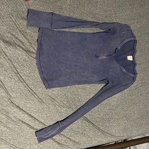 Mossimo Purple Waffle Long Sleeve